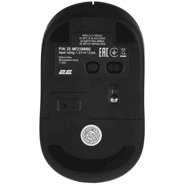 Mouse 2E MF218 Silent, WL/BT, black-grey