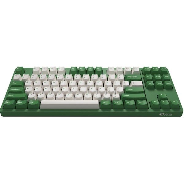 Akko Keyboard  3087 Matcha Red Bean Cherry MX Brown, RU, Green