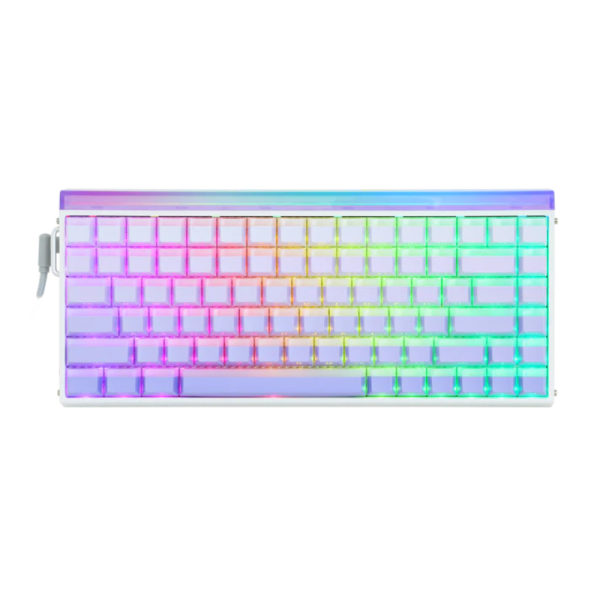 Keyboard: AULA HERO 84 RGB Wired Gaming Keyboard side-engraved keycaps Gradient Purple (Jade King Magnetic Switch)