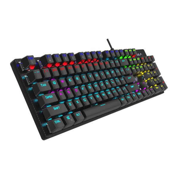 Keyboard: AULA S2022 RGB Wired Gaming Mechanical Keyboard Black (Blue Switch)
