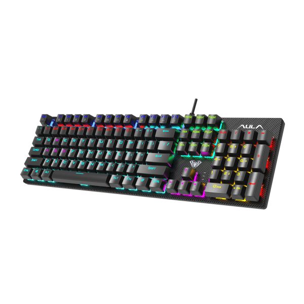 Keyboard: AULA S2022 RGB Wired Gaming Mechanical Keyboard Black (Blue Switch)
