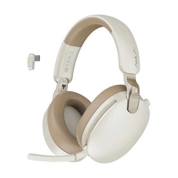 Headphones: AULA A500 Headset with ANC Khaki
