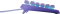 SteelSeries Keyboard membrane Apex 3 TKL, 84key, USB-A, EN, RGB, lavender