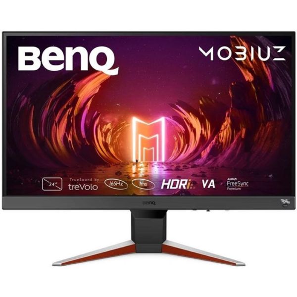 Monitor: BenQ MOBIUZ EX240N 23.8" FHD VA 165Hz 1ms HDMI DP Built-in Speaker - 9H.LL6LB.QBE