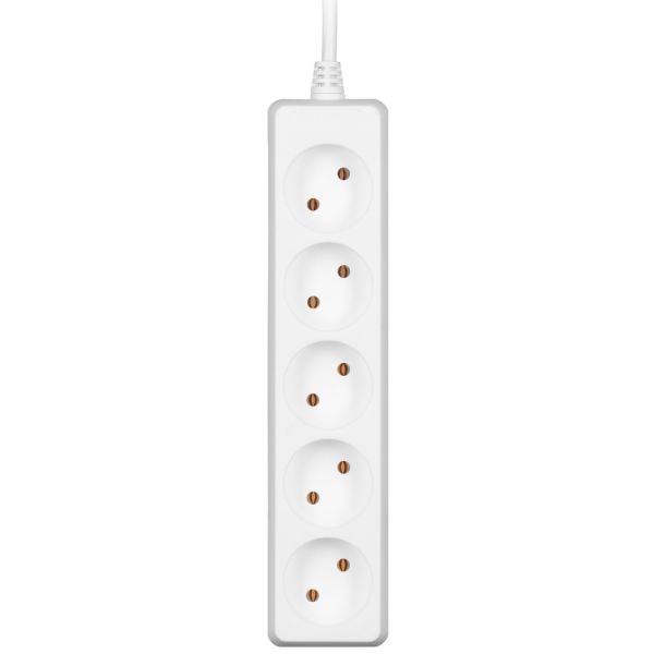 Power strip 2E, 5XCEE7/17, 2G*1.0mm2, 1.5m, white