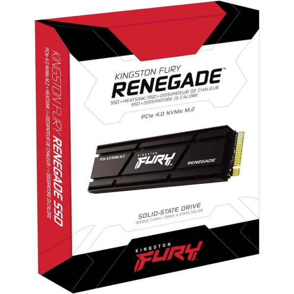 Kingston FURY Renegade PCIe 4.0 NVMe M.2 SSD, 1TB.