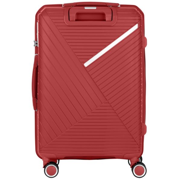 2E TROLLEY LUGGAGE LARGE, RED 49 x 76 x 31CM, 98LITER