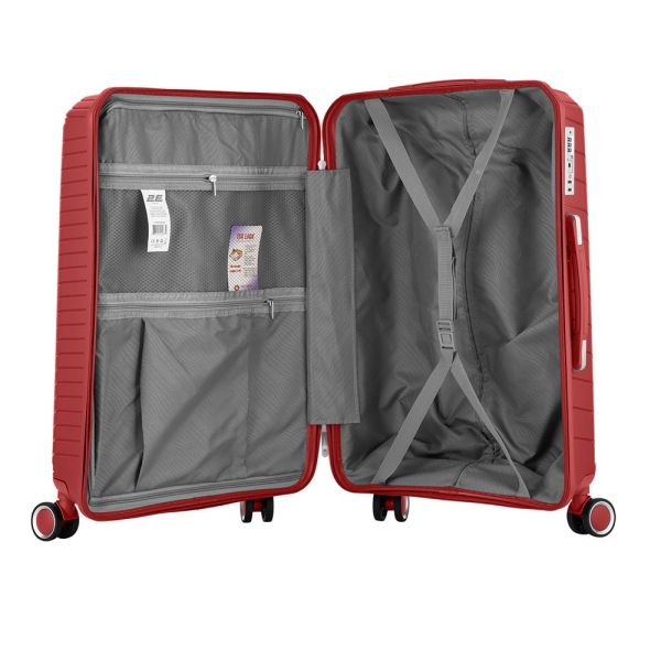 2E TROLLEY LUGGAGE LARGE, RED 49 x 76 x 31CM, 98LITER
