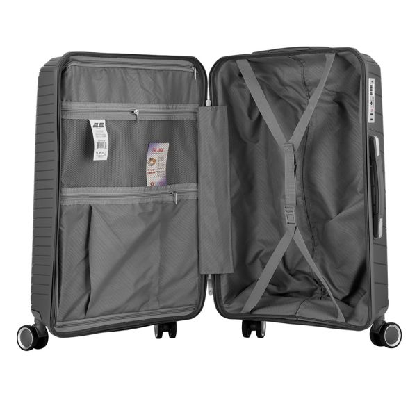 2E TROLLEY LUGGAGE MEDIUM, GRAPHITE 43 x 66 x 27 CM, 61LITER