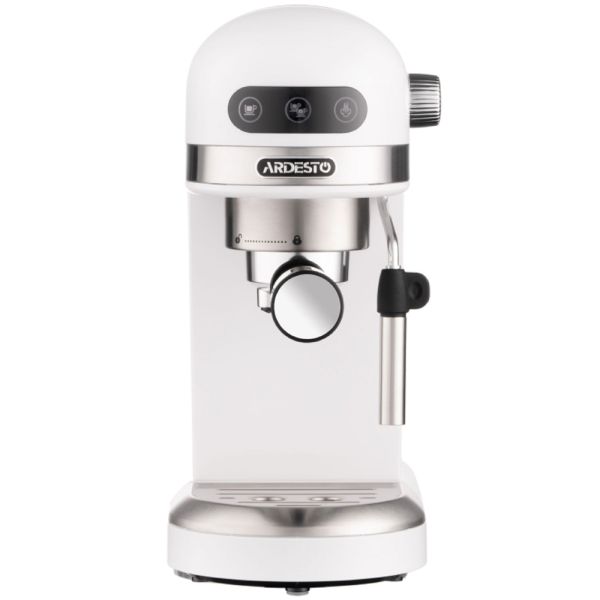 Ardesto Coffe maker  carob YCM-E1500, 1,4L, ground, hand capuchino maker, cup warmer, white