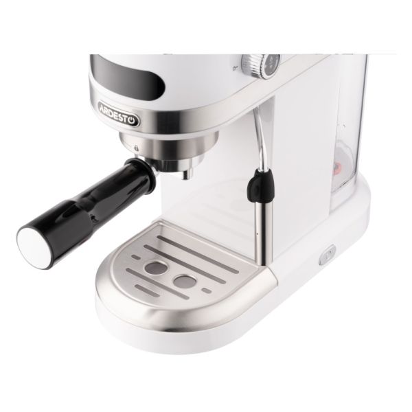 Ardesto Coffe maker  carob YCM-E1500, 1,4L, ground, hand capuchino maker, cup warmer, white