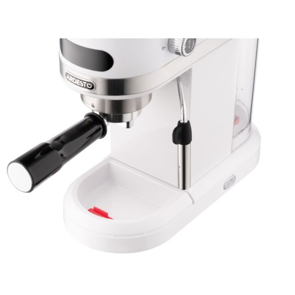 Ardesto Coffe maker  carob YCM-E1500, 1,4L, ground, hand capuchino maker, cup warmer, white