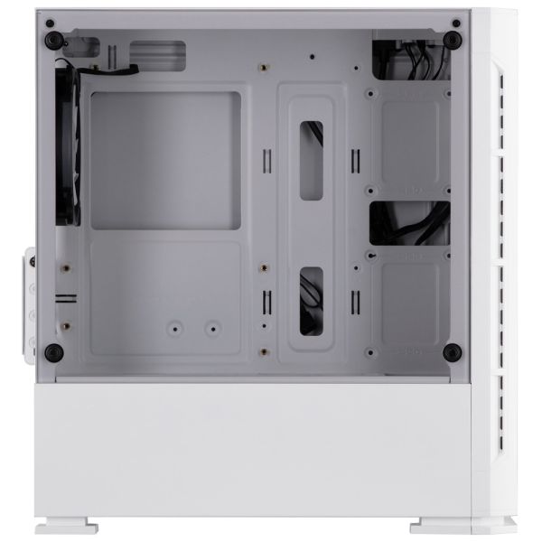 2E Gaming Computer case Calleo GB700W, without PSU, 2xUSB 3.0, 1xUSB 2.0, 4x120mm ARGB, controller with remote, TG Side Window, mATX, White