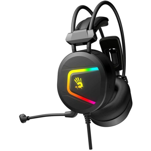 Headphones: A4tech Bloody MC750 ANC RGB Gaming Headset Black