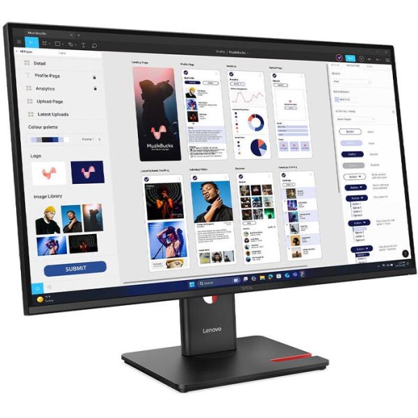 Monitor/ Lenovo/ Lenovo ThinkVision P24Q-40 23.8 u201C IPS 2560x1440 300 cd/m² 4ms 120Hz Raven Black