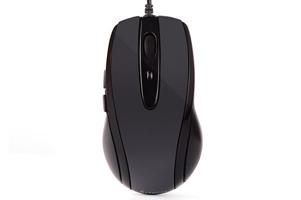 Mouse: A4tech V-Track Padless N-708X Wired Optical Mouse Glossy Grey