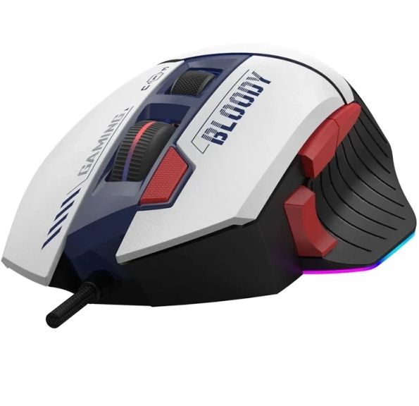 Mouse: A4tech Bloody W95 Max Sports RGB Gaming Mouse Sports Navy