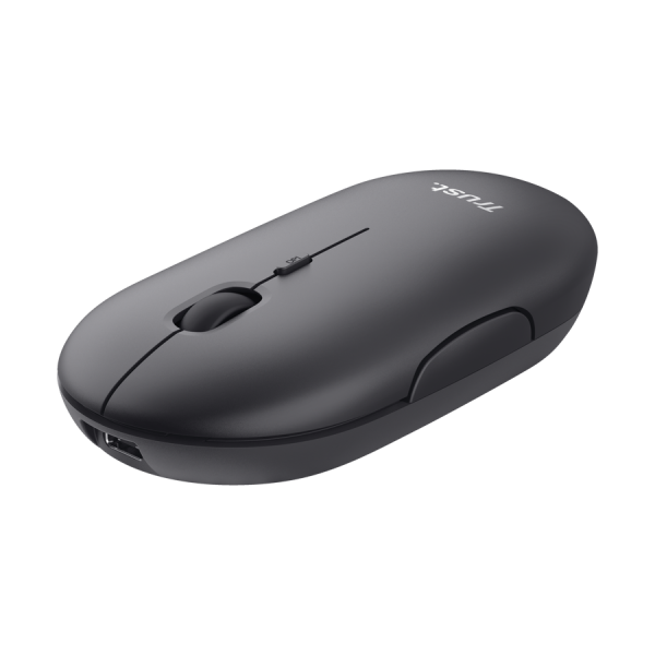 PUCK WRL rechargeable  MOUSE BLK