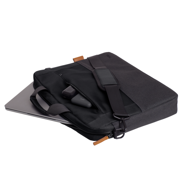 LISBOA 16" LAPTOP BAG - BLACK