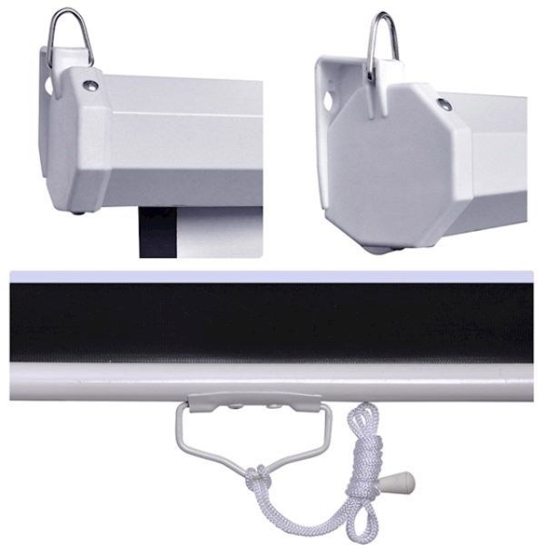 Projector screen ALLSCREEN MANUAL PROJECTION SCREEN 244X244CM HD FABRIC CWP-9696 Diagonal 136 inch / 345 CM