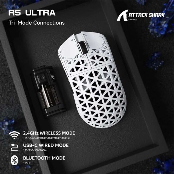 Attack shark R5 Ultra White