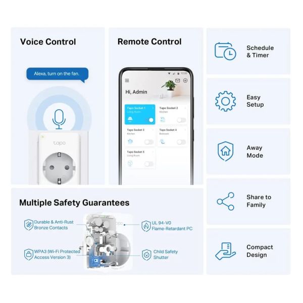 TP-LNK Tapo P100 UK (10A) Smart Plug