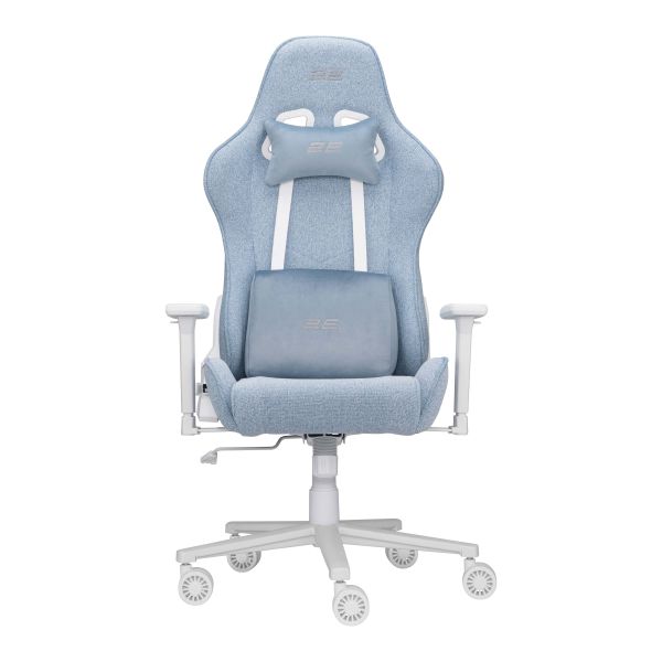 2E GAMING Chair BUSHIDO II WE, fabric, 3D-Armrests, light blue