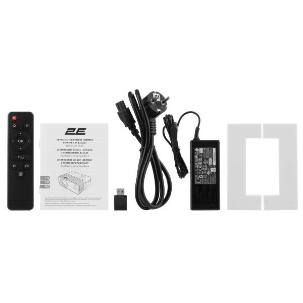 Projector 2E Deimos FHD, 200 lm, LED, 1.57, WiFi