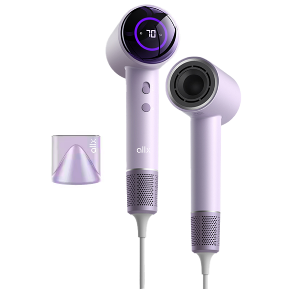 Hair Dryer ALLX AXH-015P, 1600W, High Speed Hair Dryer, Negative Ionic, Turbo, Purple