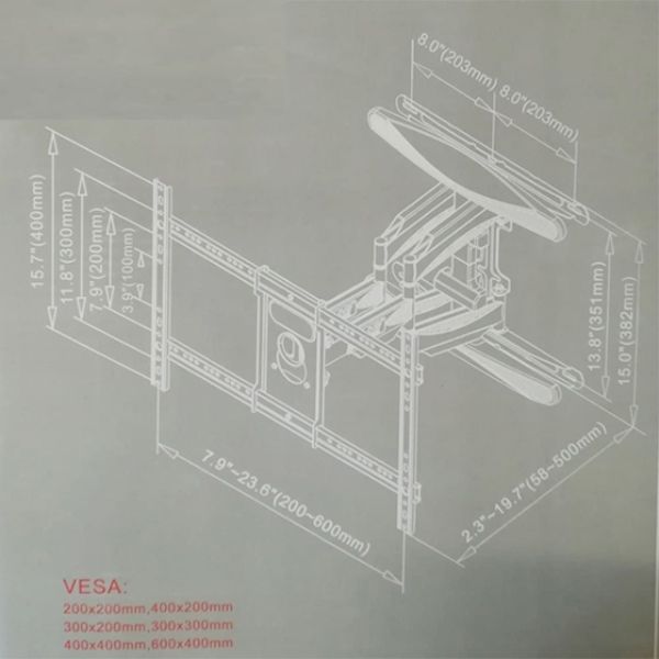 TV Movable Bracket Allscreen universal LCD LED TV Bracket CTMD70 40-70 inches