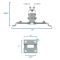 Projector mount 360° degrees rotating ALLSCREEN PROJECTOR CEILING MOUNT CPMSR-360 ROTATE 360°