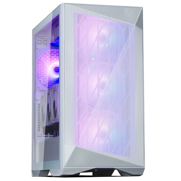 Zalman PC case Z9 Iceberg MS without PSU, 2xUSB3.0, 2xUSB2.0, 1xUSB 3.1 Gen2 Type-C, 4x140mm ARGB, VGA 390mm, LCS ready, TG Side Panel, EATX, white
