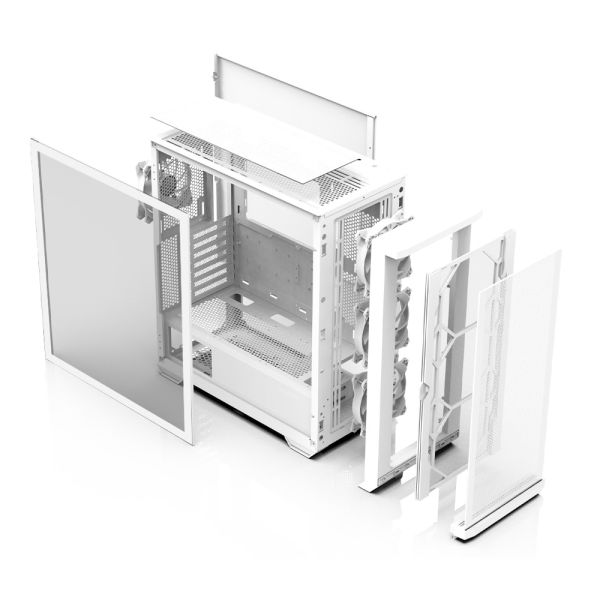 Zalman PC case Z10 Duo without PSU, 2xUSB3.0, 1xUSB Type-C, 3x140mm ARGB, 1x120mm ARGB, VGA 395mm, LCS ready, TG Side Panel, EATX, white