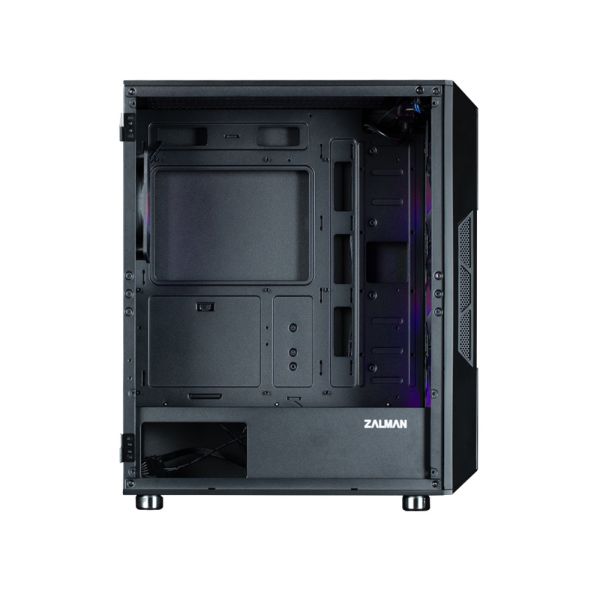 Zalman PC case I3 Neo ARGB without PSU, 2xUSB3.0, 1xUSB2.0, 4x120mm ARGB, VGA 355mm, LCS ready, TG Side Panel, ATX, black