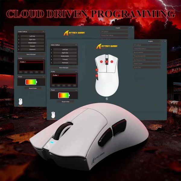Attack shark V3 PRO White