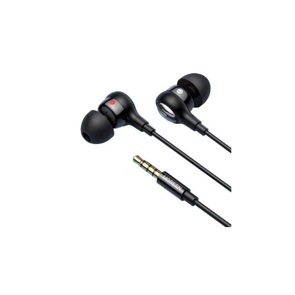 Headphones UGREEN EP103 (30637), In-Ear Headphones, Wired, 3.5mm, Black