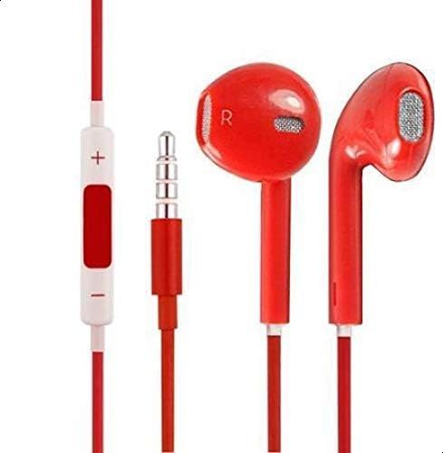 Earbuds Wired with 3.5 Red Wired