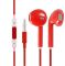 Earbuds Wired with 3.5 Red Wired