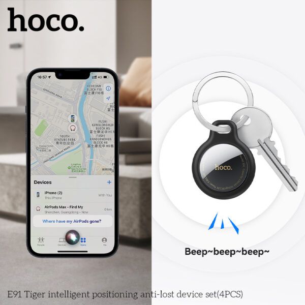 Hoco E91 Tiger intelligent positioning anti-lost device set(4PCS)
