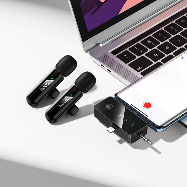 Hoco L20C Fair dual-mic wireless microphone iP/Type-C/3.5