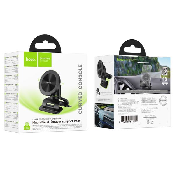 Hoco H97 Eminent Ring Magnetic Car holder(center console)
