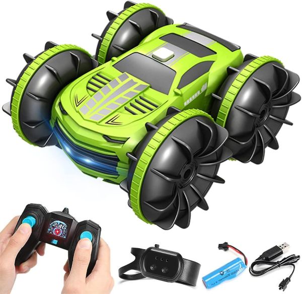 Remote Control Car Boat 2.4g 4wd Amphibious Toy Car Rc Truck Stunt Toy