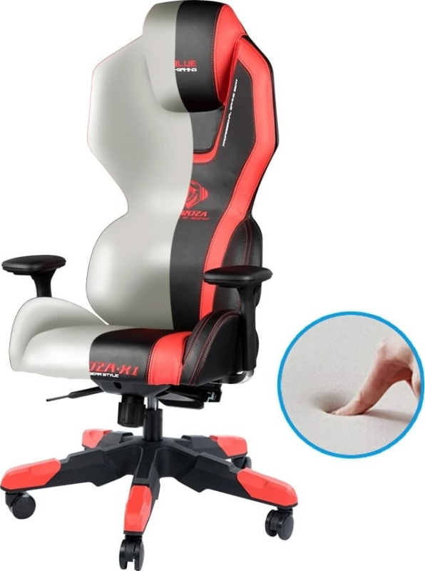 E-Blue Auroza Gaming Chair - Red (EEC410BRAA-IA/GC8107-410 RED)