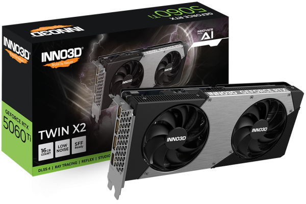 INNO3D GeForce RTX™ 5060 Ti 16GB TWIN X2 GDDR7