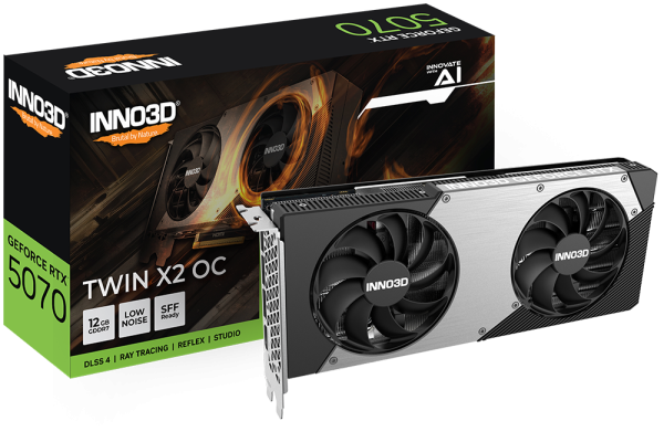 INNO3D GeForce RTX™ 5070 TWIN X2 OC 12GB GDDR7