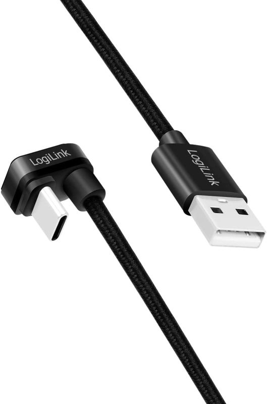 Cable: Logilink CU0192 USB Type-C Gaming Cable with U-Shaped Plug 1m