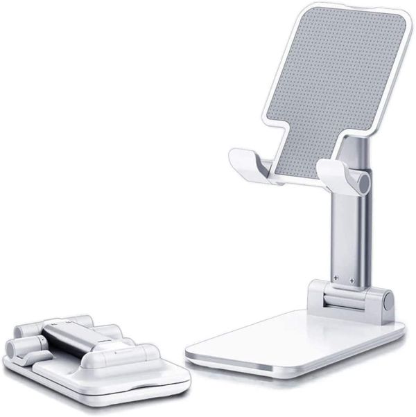 Folding Desktop Phone Stand White