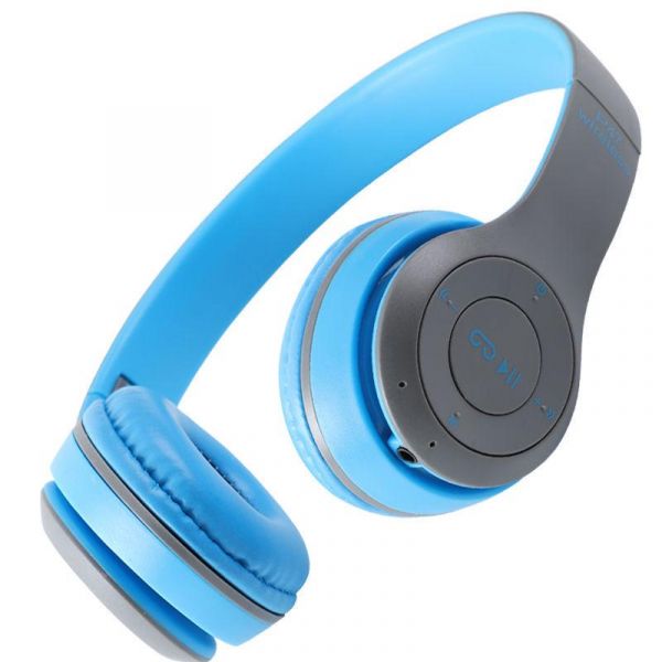 P47 Wireless Bluetooth Headphones Blu