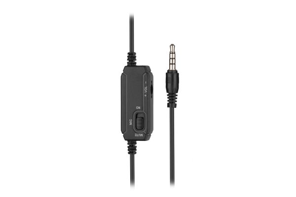 2E PC headset stereo Over-ear  CH13 mini-jack, omni-mic, 1.2m, black