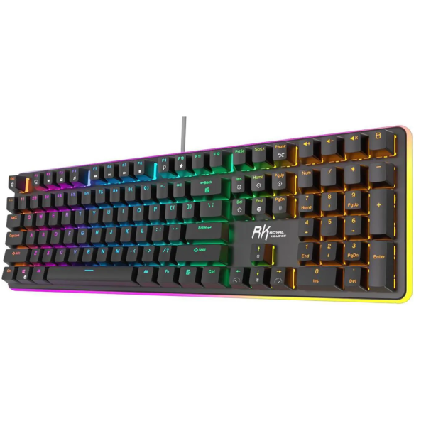 Royal Kludge RK 918 Mechanical Keyboard, Red switch, Wired, USB, Black